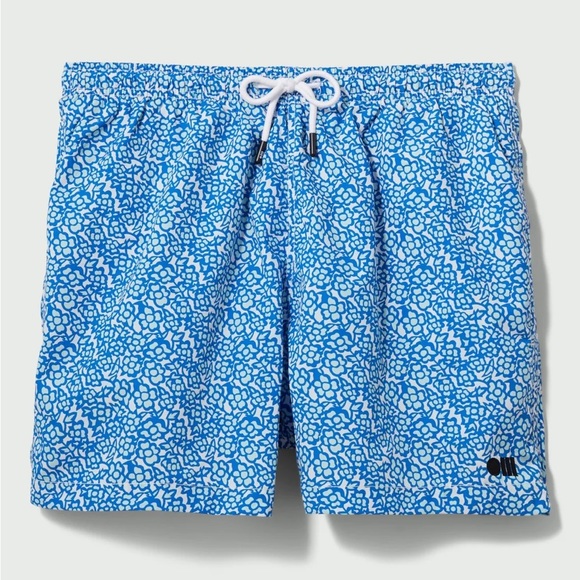 NWT Solid & Striped The Classic Swim Trunks - abstract Floral Lapis - Picture 1 of 5